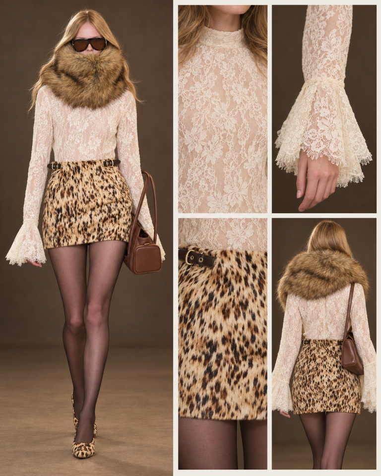 11 · Leopard Print Skirt Set